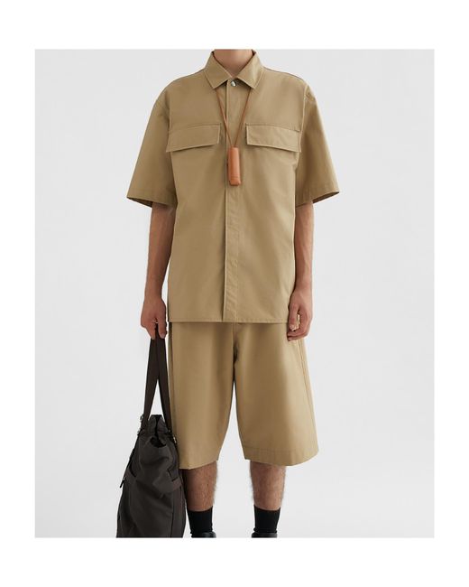 Jil Sander Natural Cotton Shirt With Classic Collar for men