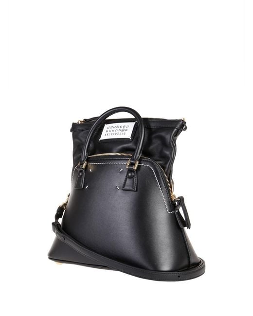 Maison Margiela Black 5Ac Mini Tote Bag