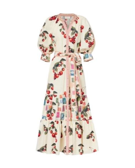 Camilla White Notes From The Road Printed Cotton Shirt Dress