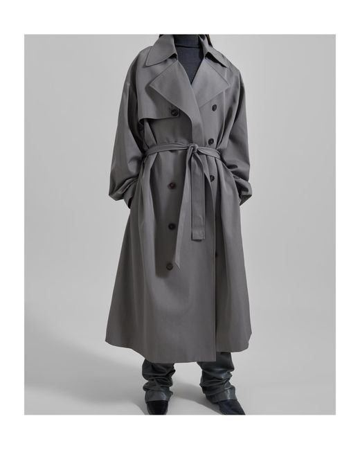 Frankie Shop Gray Mavis Oversized Trench