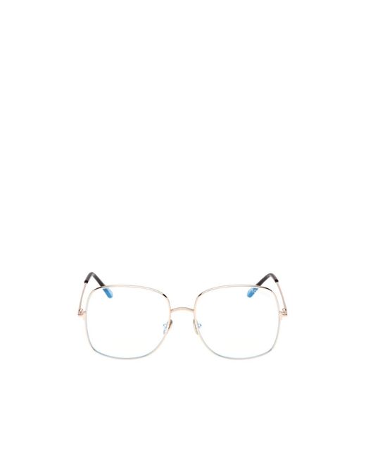 Tom Ford Natural Eyewear Square Frame Glasses