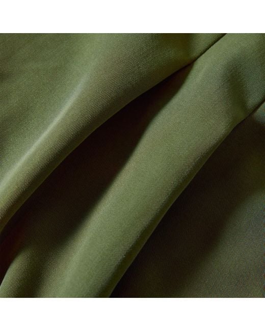 Varley Green Twill Cotton Shorts