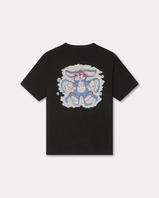 KENZO Black Winter Holidays Oversized T-Shirt for men