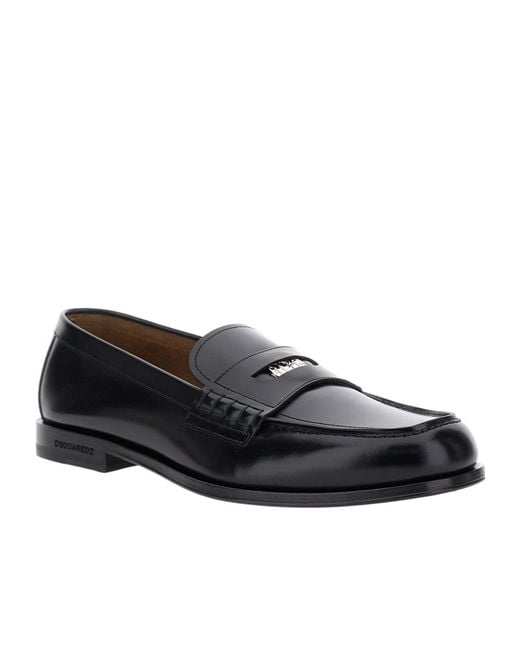 DSquared² Black Neoclassic Loafers for men