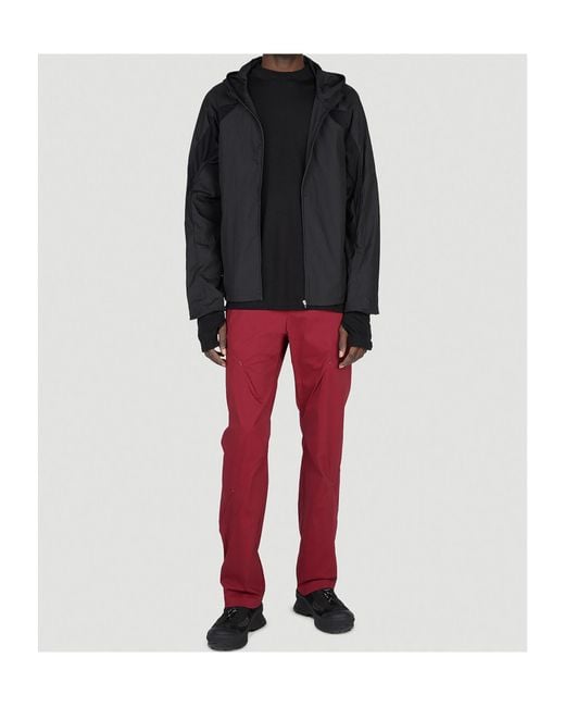 Post Archive Faction PAF Red Pleated Zipper Casual Pants for men