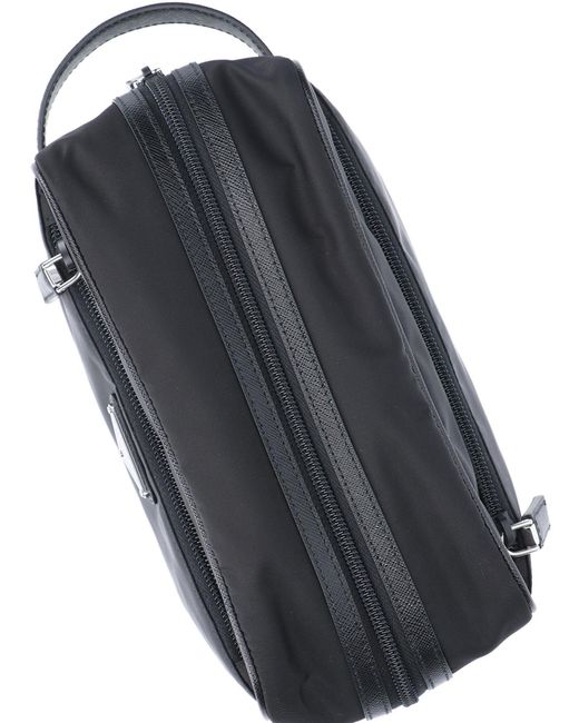 Prada Black Logo Hand-Held Bag for men
