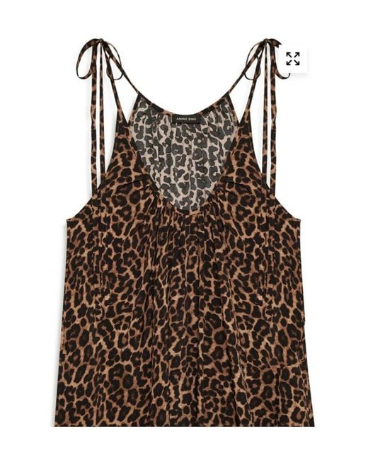 Anine Bing Multicolor Flora Animal-Print Gathered Midi Dress