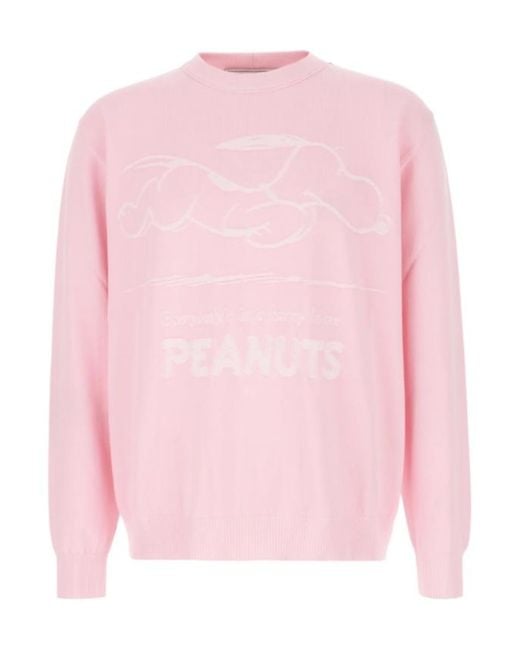 Iceberg Pink X Peanuts Cotton Sweater for men