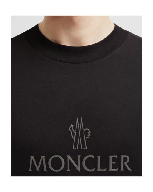 Moncler Black Logo T-Shirt for men
