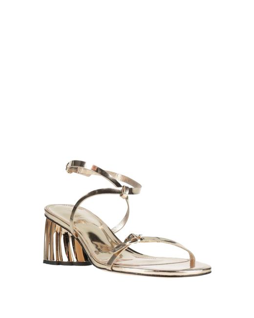 Farm Rio Natural Metallic Leather Sandals