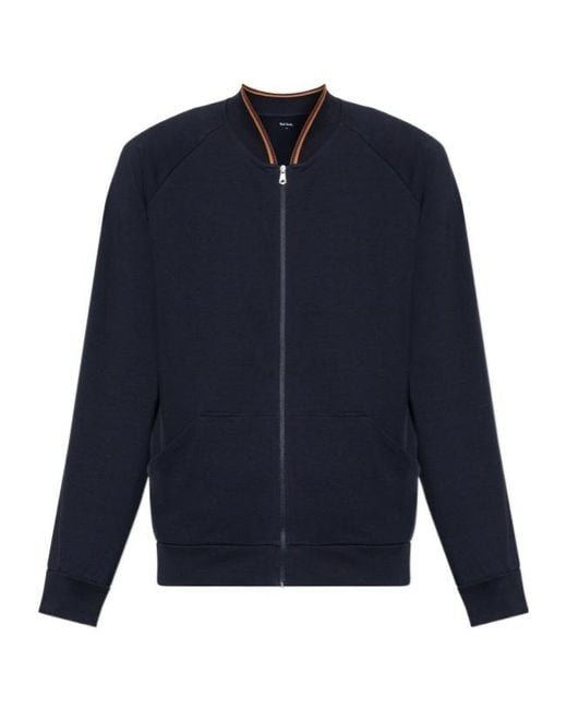 Paul Smith Blue Long-Sleeved Casual Jacket for men