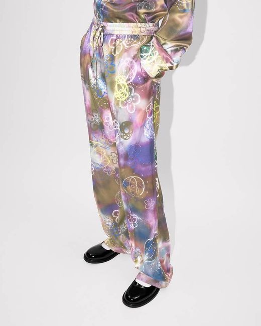 KENZO White X Futura 2000' Graffiti Printed Pants