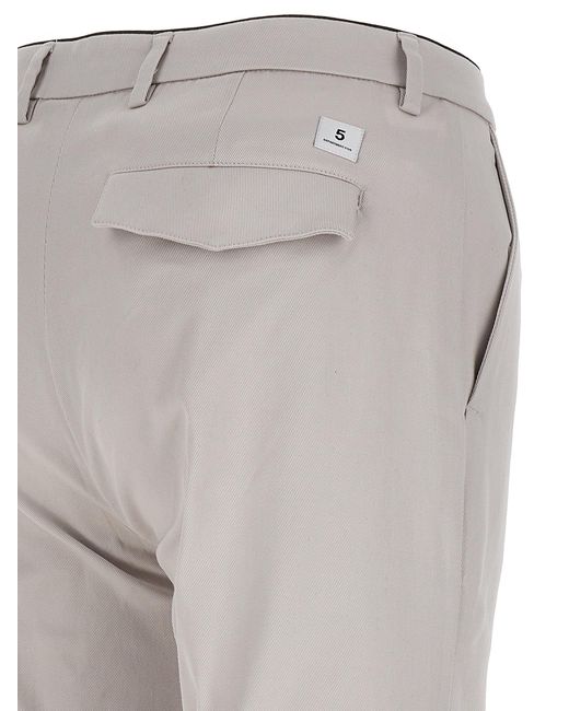 Department 5 Gray Straight Leg Prince Pants for men