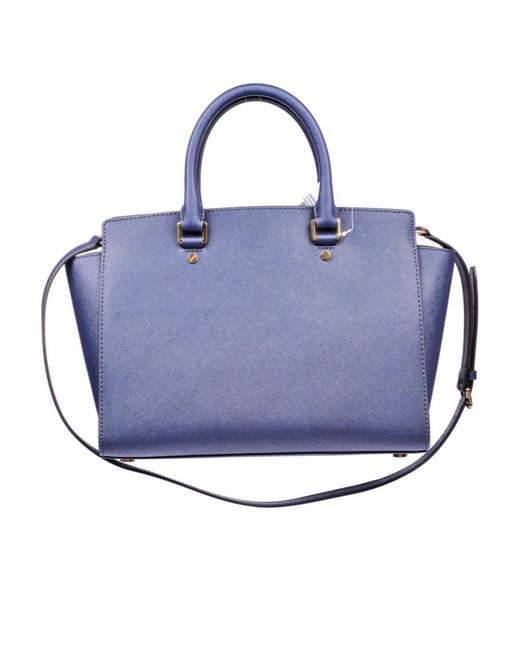 Michael Kors Blue Logo Shoulder Bag