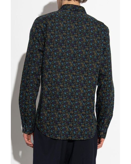 Paul Smith Black Ps Paul Smith Colorful Printed Long-Sleeved Shirt for men