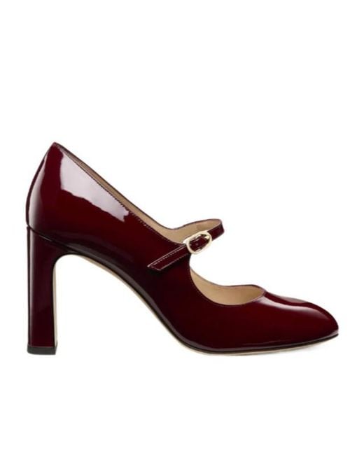 Stuart Weitzman Red Babette Mary Jane 85