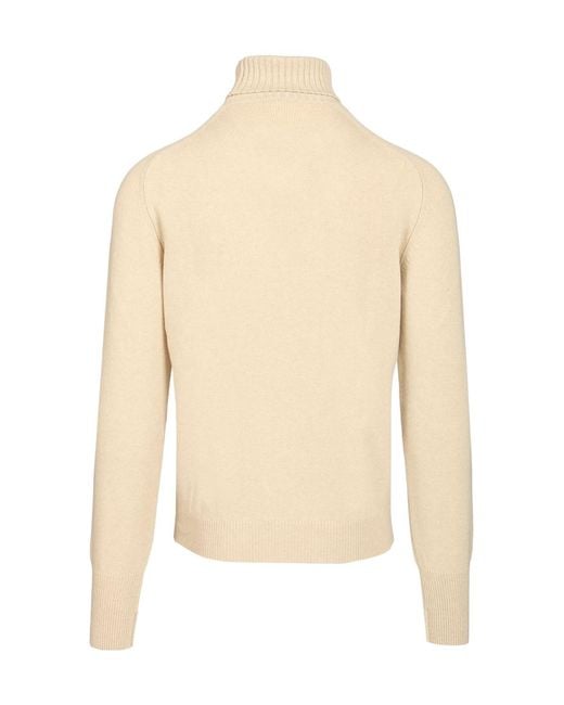 Fedeli Natural Turtleneck Sweater for men