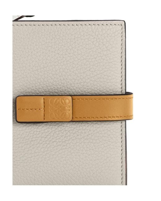 Loewe White Compact Zipped Wallet