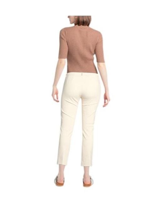 Max Mara Natural Straight-Leg Stretch Pants