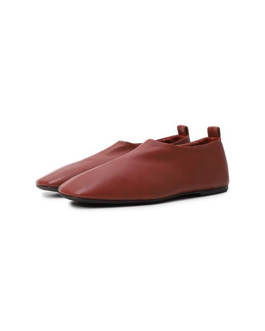 Dries Van Noten Brown Square-Toe Flats