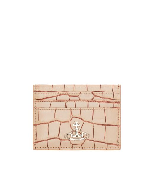 Vivienne Westwood Natural Flat Card Holder