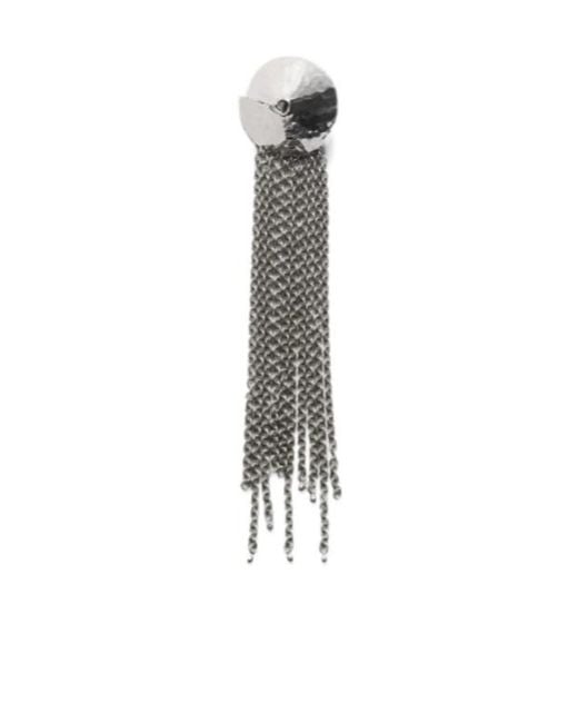 Lemaire White Tassel Brooch