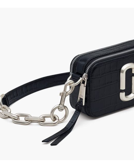 Marc Jacobs Black The Snapshot Leather Shoulder Bag