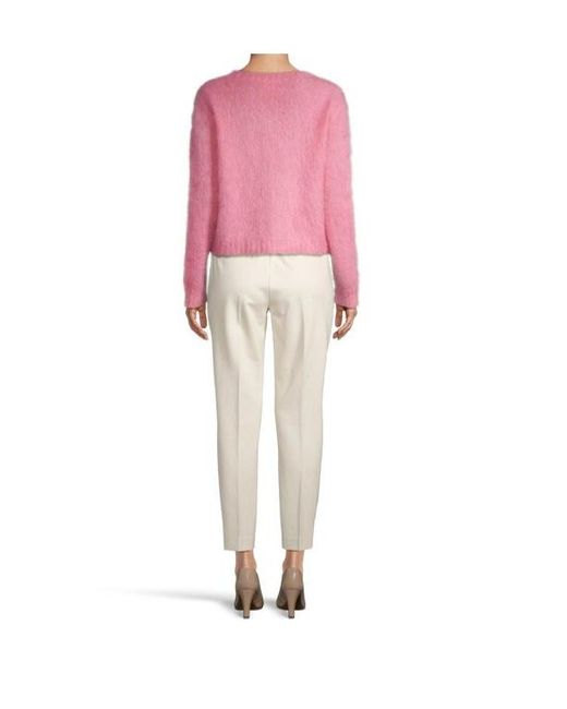 Max Mara Pink Long-Sleeved Knitted Shirt