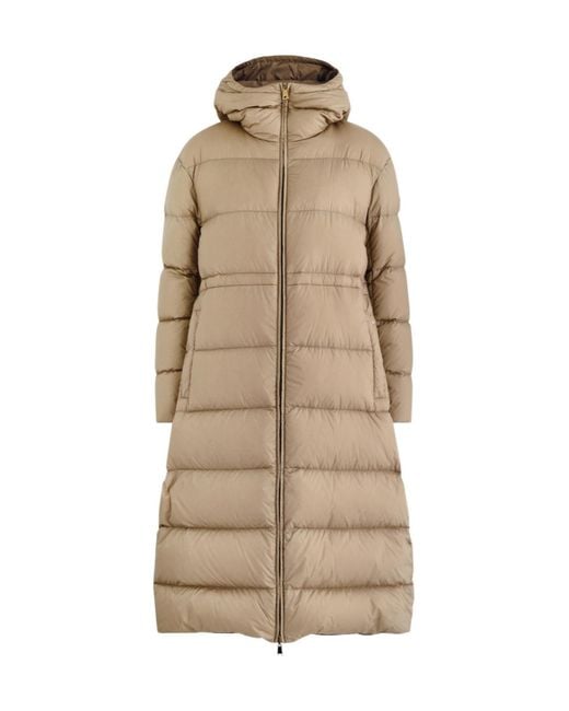 Moncler Natural Boulogne Reversible Quilted Shell Coat