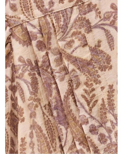 Ba&sh Natural Teodora Printed Wrap Mini Dress