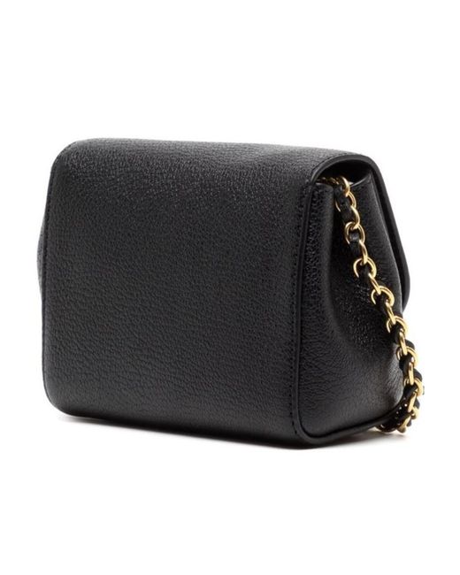 Mulberry Black Lily Twist-Lock Mini Crossbody Bag
