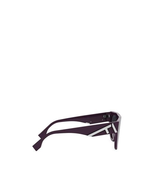 Fendi Multicolor Eyewear Shield Frame Sunglasses