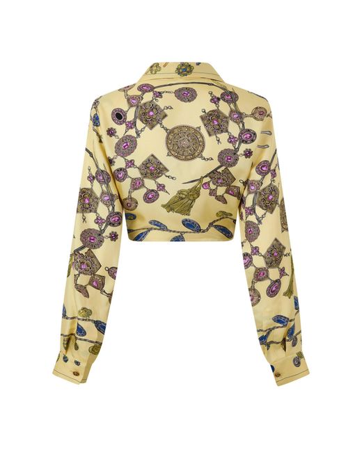Versace Metallic Casual Printed Shirt