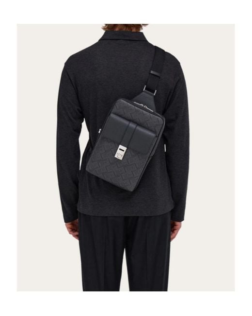 Ferragamo Black Slingbag for men