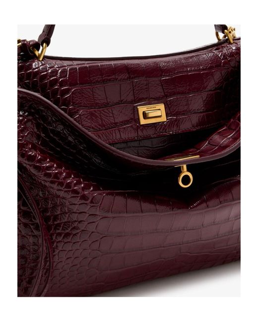 Balenciaga Purple Rodeo Medium Handbag