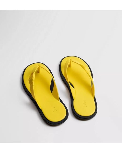 Dior Yellow Sandale Entredoigt Rivage for men