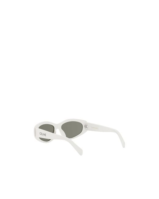 Céline White Cat's Eye Sunglasses for men
