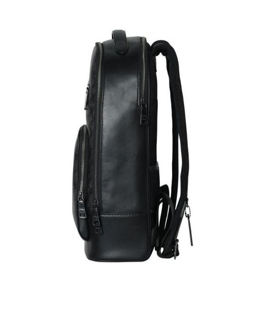 COACH Gray Zippered Backpack for men