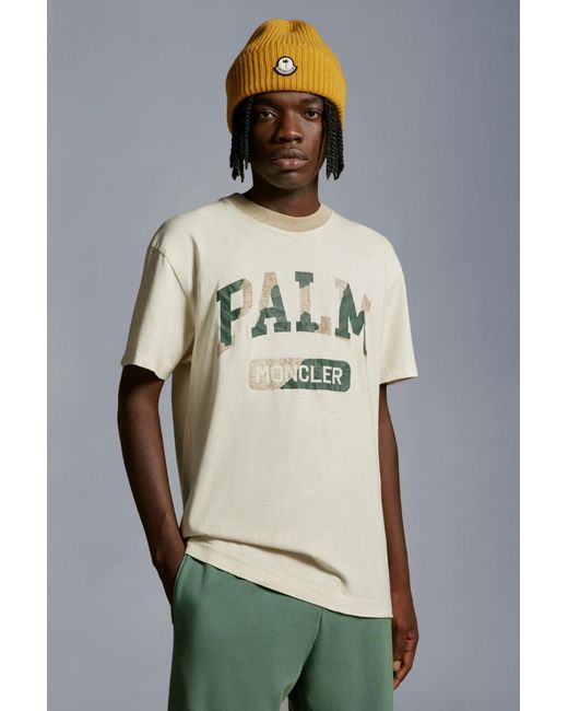 Moncler Gray Logo T-Shirt for men