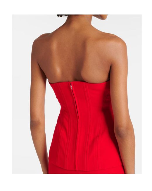 Roland Mouret Red Crepe Gown