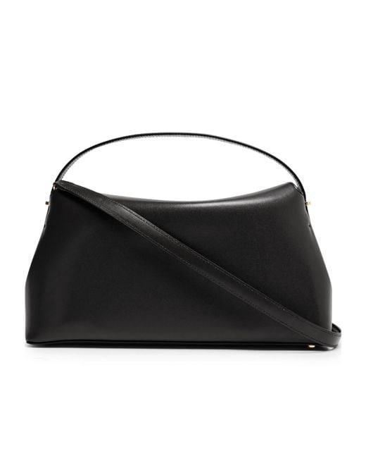 Totême  Black T-Lock Logo Shoulder Bag