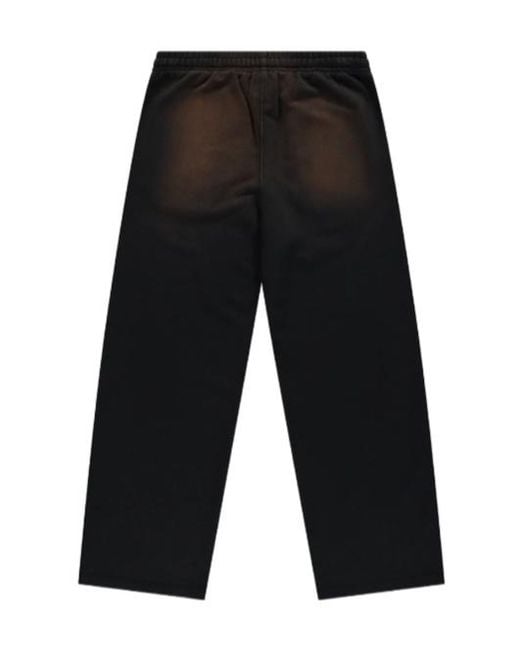 Arte' Black Sweatpants With Embroidered Logo for men