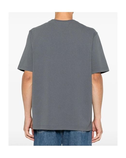 Maison Kitsuné Gray Short-Sleeved T-Shirt for men