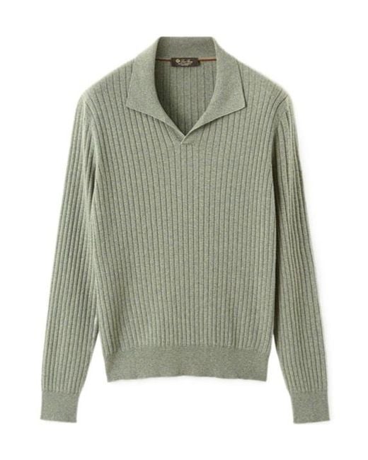 Loro Piana Green Lexington Polo Shirt for men