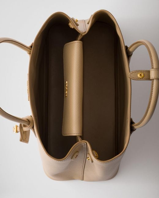 Prada Natural Saffiano Handbag