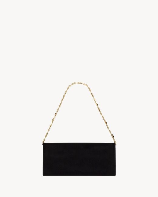Saint Laurent Black Kate Clutch