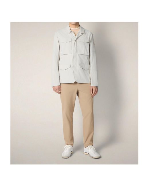 Save The Duck White Long-Sleeved Jacket for men