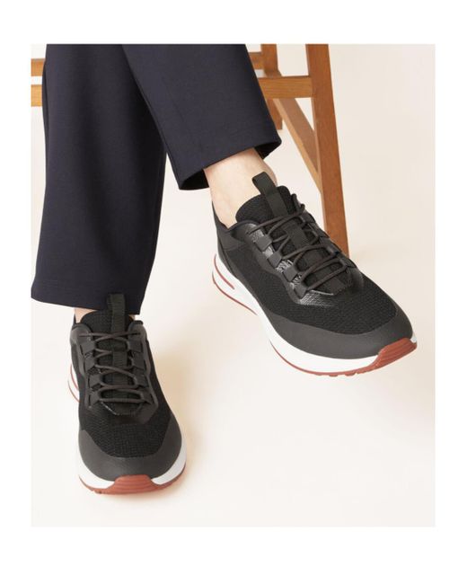 Loro Piana Black Week End Walk Casual Shoes for men