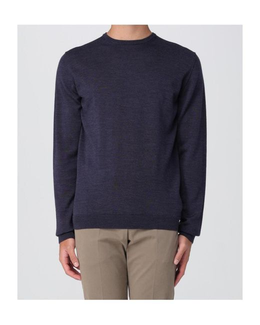 Roberto Collina Blue Merino Wool Knitwear for men