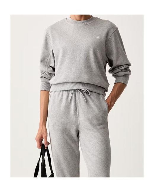 Adidas By Stella McCartney Gray Crew-Neck Sweatshirt